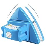 KOKITEA Double-Sided Window Cleaner Glass Wiper Magnetic Cleaning Tools, 5-Files Adjustable Magnetic Glider Washing Brush Tools, for High-Rise Double Car Glazed Windows Thickness 0.3'-1' (Blue)