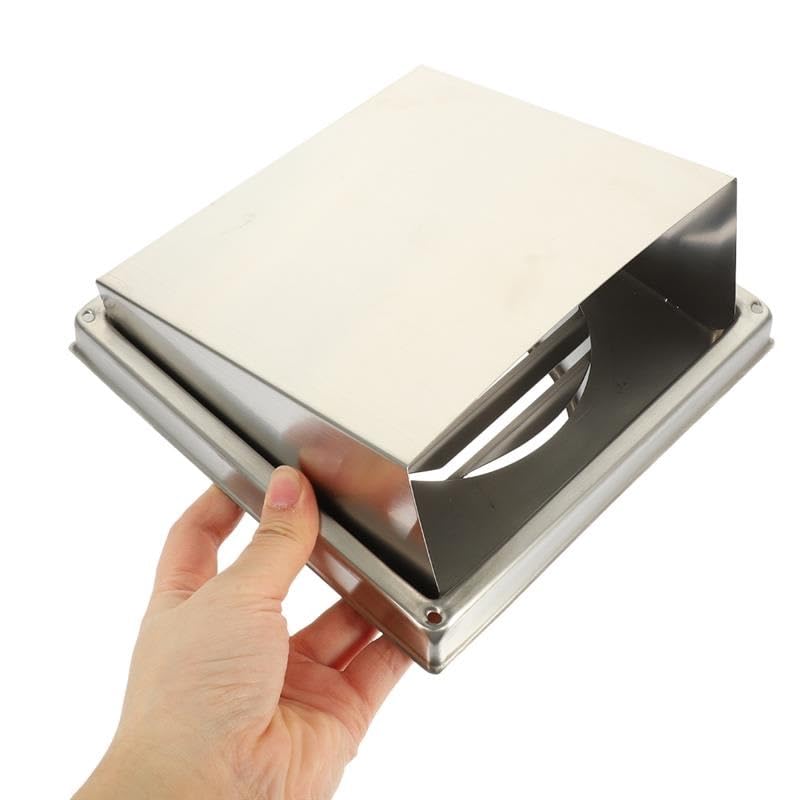JSEIAJB Rejilla de Ventilación para Pared y Techo de Acero Inoxidable para Extractor y Secadora Exterior con Lamas miniatura 6