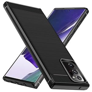 ivoler Silikon Hülle für Samsung Galaxy Note 20 Ultra 4G / 5G, [Militärischer Schutz] Stoßfest Handyhülle, Dünne Weiche Flexible TPU Kratzfest Schutzhülle Anti-Fingerabdruck Case Cover, Schwarz