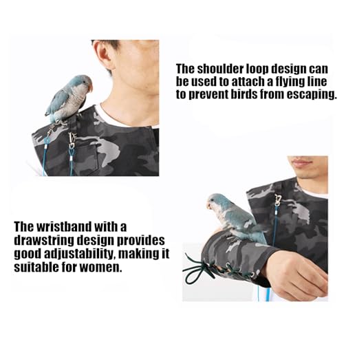 Protector de hombro para aves con capa reutilizable antiarañazos 4