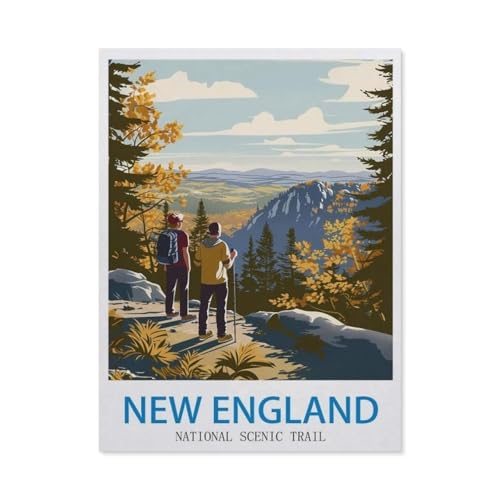 New England National Scenic Trail，Jigsaw Puzzles 1000 Pieces for Adults, Classic Puzzle Kids Puzzle Challenging And Difficult Puzzles for Adults And Teens（50x70cm）-CO91