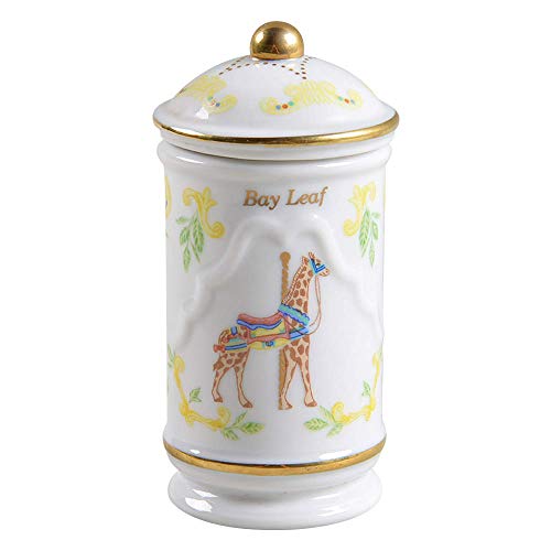 Lenox porcelana Carrusel para especias Jar – Bahía de hojas