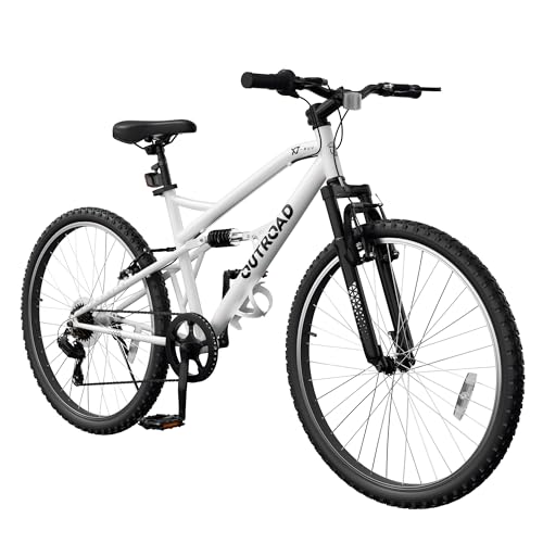 Outroad Mountain Bike, 26 inch Outdoor Cycling Bike, 7-Speed/High-Carbon Steel/V Brake MTB Bicycle,...