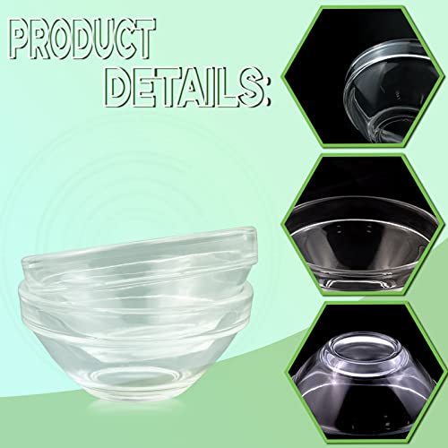 Vmiapxo 20 Pack 3" Clear Glass Bowls, 2.5Oz Stackable Small Prep Bowls Portion Dishes Serving Bowl For Dessert Snack Spice Sauce Tasting #TOP2