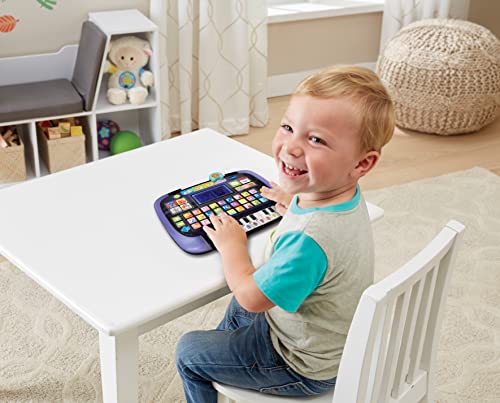 Vtech Baby Lern- und Musiktablet - Sprechendes, musikalisches Tablet mit 12 Lernaktivitäten und leuchtendem Rahmen - Zum Lernen von Wörtern, Buchstaben, Zahlen - Für Kinder von 2-5 Jahren, Mehrfarbig