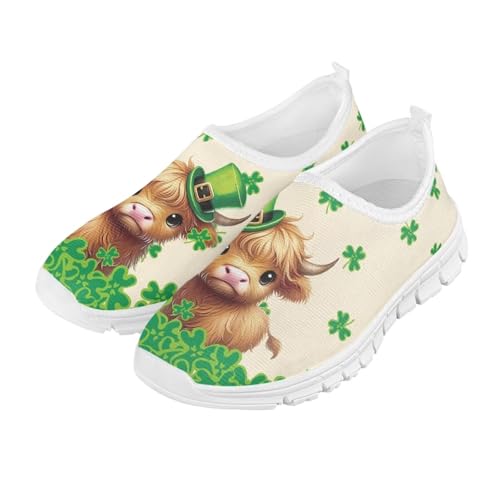 St. Patrick's Day Kids Slip On Sneakers Cute Slip On Shoes for Girls and Boys