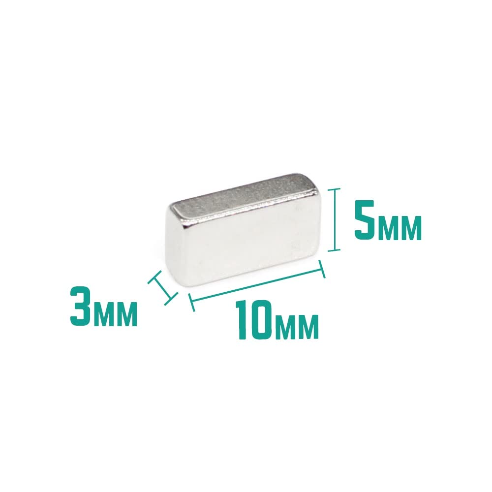 20/50/100/200/300/500PCS 10x5x3 mm Small Block Quadrate Neodymium Permanent Sheet 10x5x3mm 10 * 5 * 3 mm Magnets(100PCS)