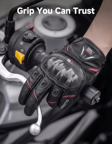 KEMIMOTO Sheepskin Leather Motorcycle Gloves