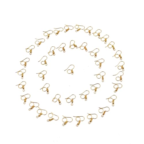Image of IVEI DIY Earring Hooks & Jump Rings for Jewellery Making - Bulk Pack | DIY Projects, Quilling & Craft | Ideal for Artists, Professionals, Kids (Set of 100 - Mixed)