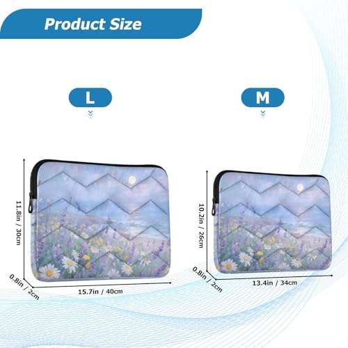 Funda acolchada para laptop 15-16 pulgadas azul miniatura 3