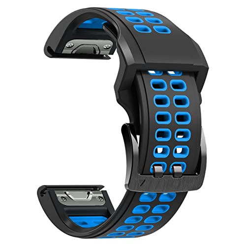 Correas de silicona 22mm impermeables para Garmin Fenix 6 y 7 con cierre de alta resistencia