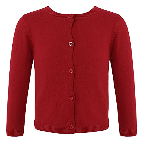 Girls Knitted Cardigan Sweater Kids Long Sleeve Button Cotton Uniform Sweaters Spring Autumn Knitwear