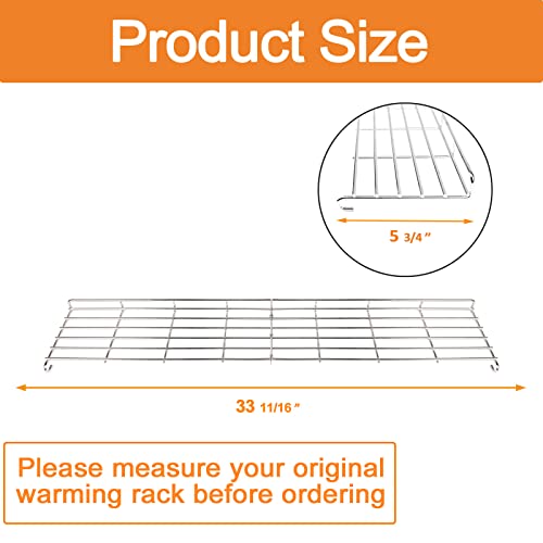 Hisencn 32.6 Inch Warming Rack For Genesis Ii 400 Series, Genesis Ii E410, Ii S410, Ii Se410, Ii S435, Ii E435, Stainless Steel Grill Rack Replacement Parts For Weber 66045 #TOP1
