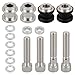 WOWTK Detachables Sissy Bar Luggage Rack Tour Luggage Pack Rack Docking Hardware Kit fits for Harley Softail FLDE, FLHC, FLHCS, FLSL, FXBB and FXST Models 2018-2024