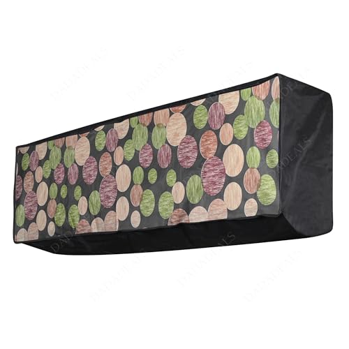 Image of Split AC Cover Combo Set 1.5 Ton | Indoor Outdoor Waterproof & Dustproof Protection | Durable, Breathable Fabric | These Covers Help Maintain Airflow | Multiple Polka