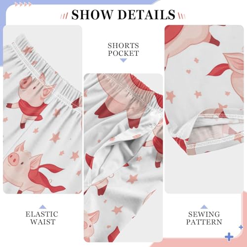 Super Pig Boys Pants Boys Athletic Pants Long Pant for Boywith Pockets Wide-Leg Size 6-14Y4