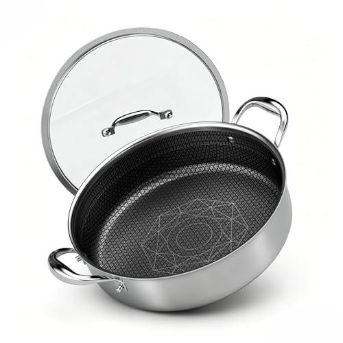 Cooker King 5Qt Stainless Steel Saute Pan With Lid