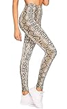 Damen-Schlangen-Druck-hohe Taillen-Legging