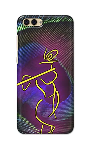 Image of PRINTFIDAA Lord Krishna On Peacock Feather Hard Back Cover for Honor View 10, Honor V10 Back Cover -(P6) KAT1007