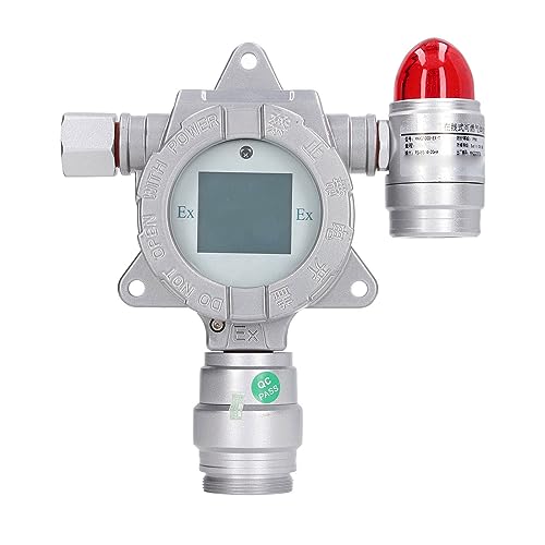 Medidor de Gás H2S Fixo, LCD de Alarme Detector de Gás H2S Fixo 0-100ppm Saída de Sinal Digital RS48