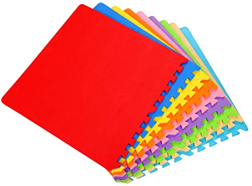 BalanceFrom Kid's Puzzle Exercise Play Mat with EVA Foam Interlocking Tiles, 9 Colors (36 Tiles) by BalanceFrom - Image 6