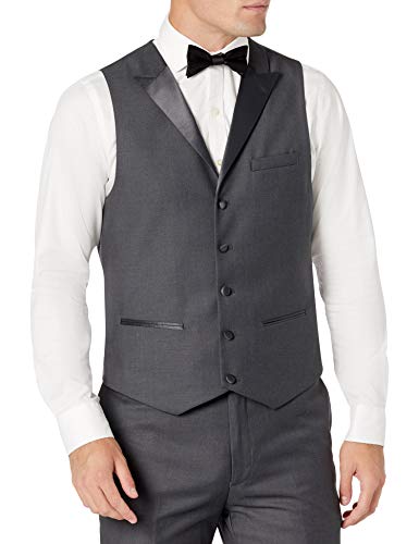 Adam Baker Men's 3 Piece Slim Fit Peak Lapel Tuxedo Suit Set - Colors3