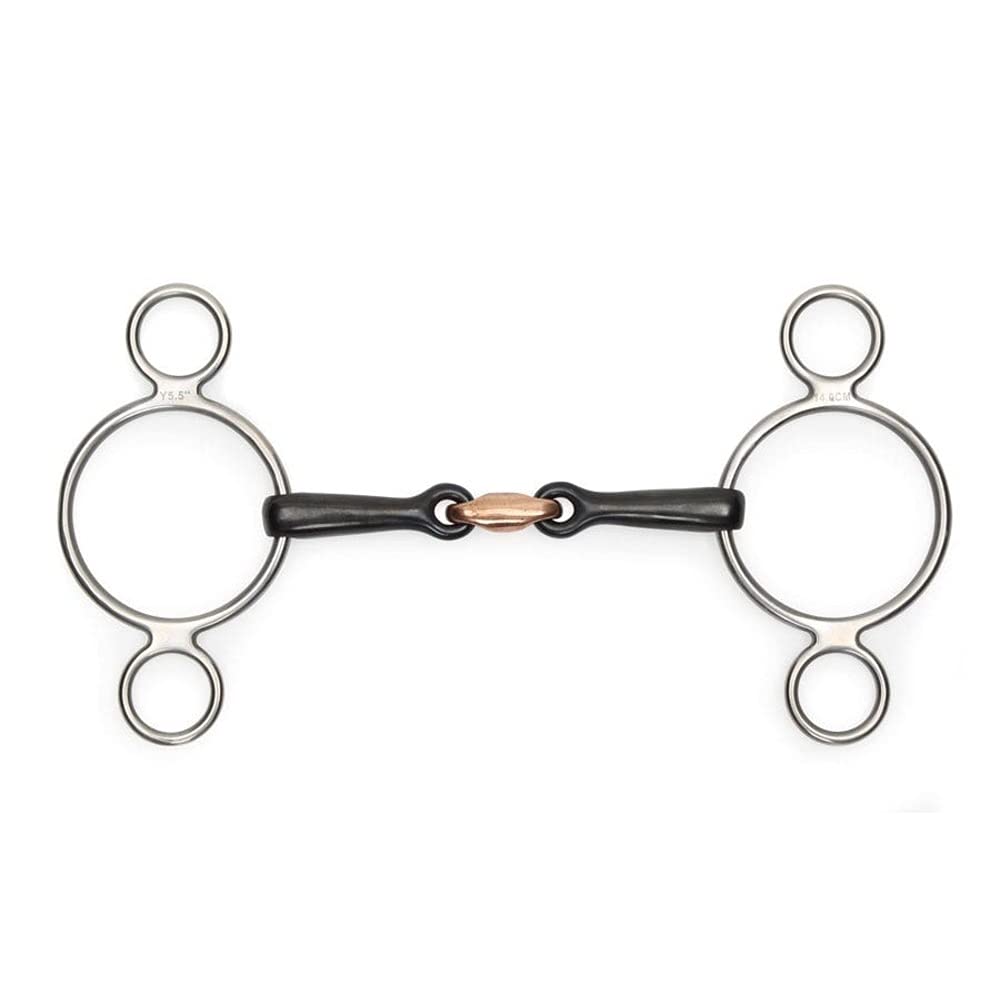 Shires Equestrian - Two Ring Sweet Iron Gag - S/steel - Size: 51/2
