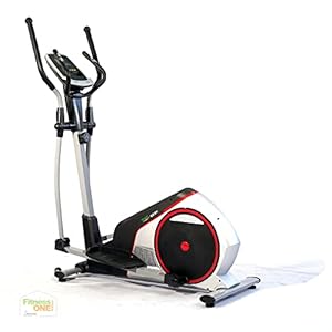 FitnessOne Propel CX 81i Premium Elliptical Cross Trainer Home Use | Max User Weight 100 Kg | 8 Levels Resistance | 7 Kg Flywheel | LCD Display | Anti-Slip Pedals | Transport Wheels