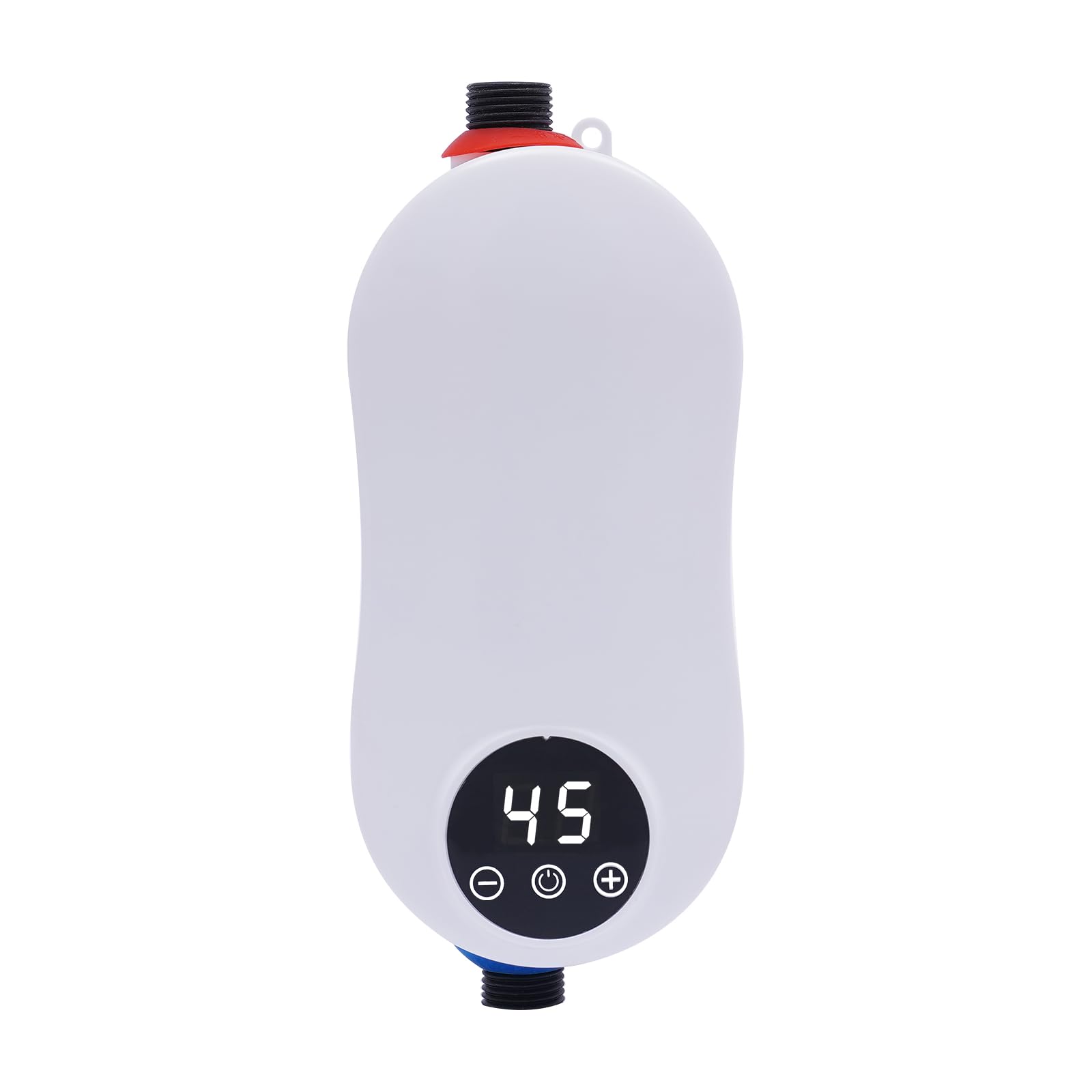 Mini scaldabagno elettrico, Scaldabagno Istantaneo Elettrico Senza Serbatoio, Riscaldamento Rapido Temperatura Costante, Schermo LED, Protezione Sicurezza Multipla, Per Doccia Cucina, 19x7,5x7,5cm