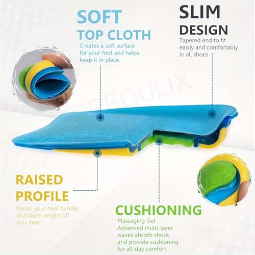 Image of Gel Heel Cups Silicone Heel Pad for Heel Ankle Pain, Heel Spur Shoe Support Pad for Men and Women Shock Cushion Pad