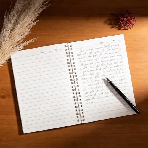 Cahier spirale A5 en kraft pour journal de voyage et notes de bureau