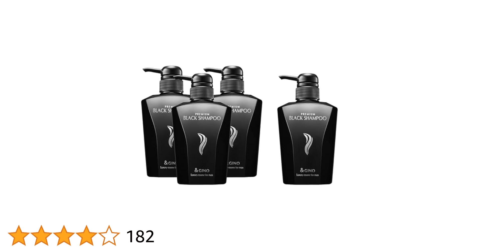 & GINO プレミアムブラックシャンプー 400ml 2本セット アンドジーノ 【&GINO公式】プレミアムブラックシャンプー