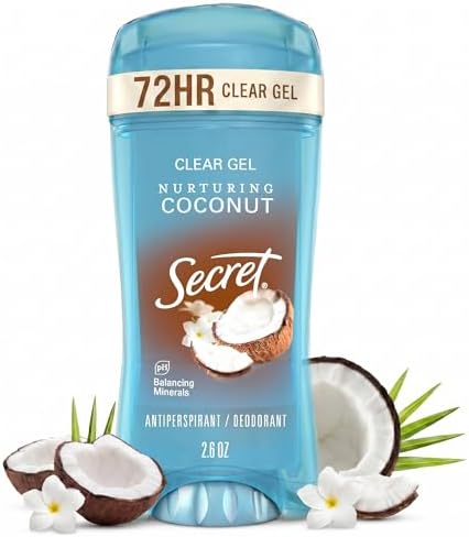 Fresh Antiperspirant Deodorant for Women, 72hr Breathable Sweat & Odor Protection, Instant Freshness & Gentle, PH Balancing Minerals, Clear Gel, Nurturing Coconut Scent, 2.6 oz