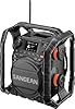 Sangean U7HD Jobsite Radio with Bluetooth, HD Radio, AM/FM, AUX, TWS, Dustproof and Waterproof Design, and Smart Battery Charger
