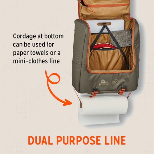 Image of Kelty Camp Galley Deluxe - Camp Kitchen Organization Kit, Deep Pockets, Paper Towel Holder, Zippered Compartments for Outdoor Cooking Essentials