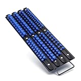 80 Stück Socket Organizer Tray Set - 1/4 3/8 1/2 Socket Halter mit Schienen, Heavy Duty Organizer Set und Schlüssellager für Werkstatt Toolbox und Home (Blue)