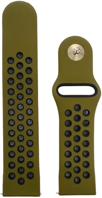 MELFO Smart Watch Strap Compatible with Zebronics Eternal Dual Design Rubber Strap