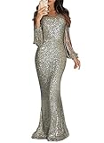 Das Kleid mit herrlich funkelnden Pailletten besetzt und verleiht einen glamourösen Look, der auf jeder Party einen Wow-Effekt erzeugen wird.