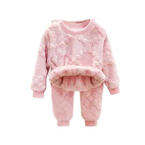 XINYUNZU Kinder Kleidung Set Warme Hausanzug 2-Teilig Thermo...
