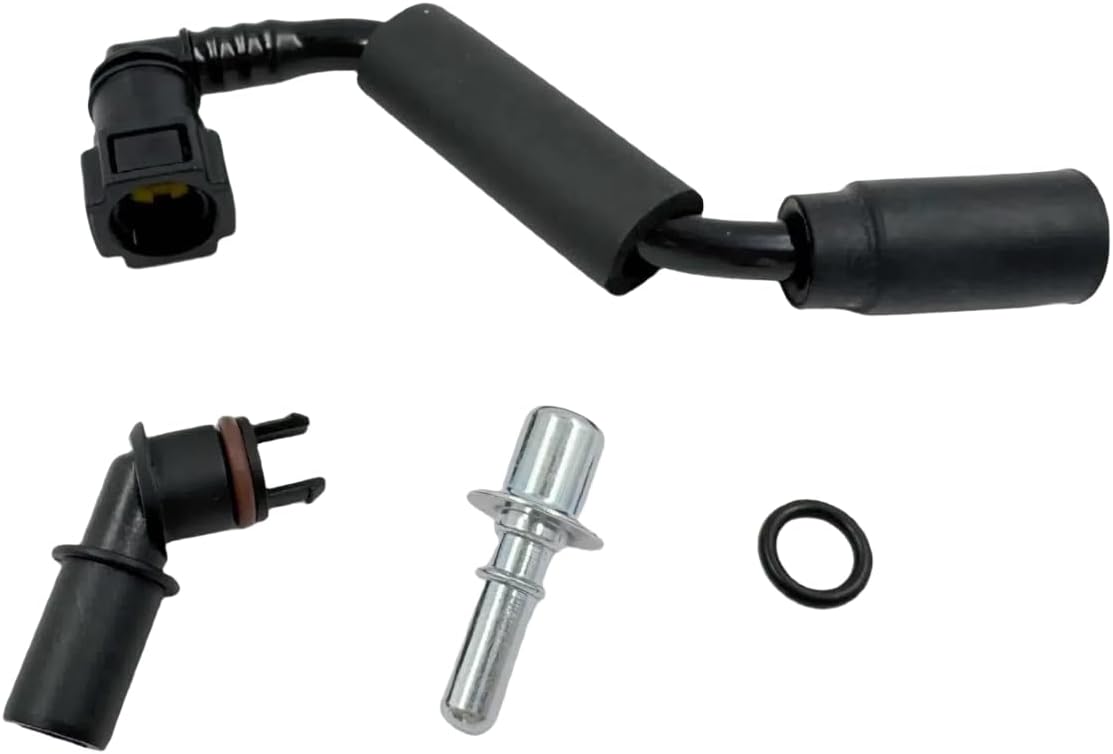 12648138 PCV Valve Fitting Adapter Connector And Positive Valve Tube Hose Kit Fit for Chevy Traverse Fit for Buick Enclave Fit for GMC Acadia 2012-2017 Replaces 12681693 12583384