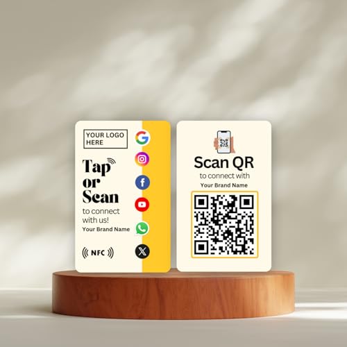tinydabba Custom Combo Review card | NFC & QR Enabled by tinydabba