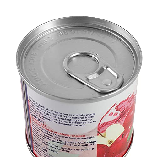 Image of Auto Dynasty My Shaldan Japanese Room /Car Limonene Gel Natural Air Freshener Cans, Apple Scent, 80g