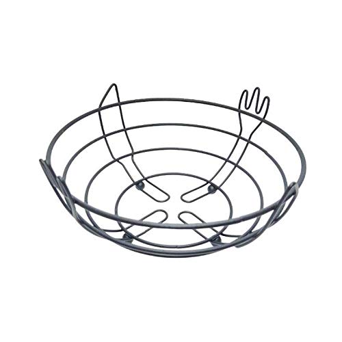 Fruteira de metal preta