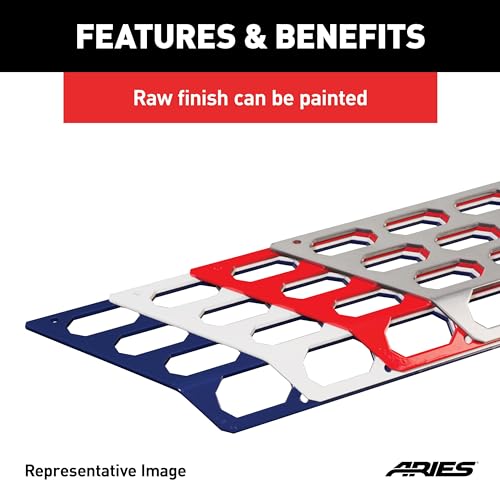 Image of ARIES 2055192 AdvantEDGE Paintable Aluminum Cover Plate for Bull Bar Without LEDs