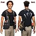 WELKINLAND Heavy-Duty Canvas Tool Vest with Top-Grain Leather, 33-Pocket Tool Vests, Heavy Duty Tools Vest, Comfy Carpenter Vest, Multi-Functional Tool Vest For Carpenter, Electrician & Construction