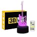 Circle Circle Electric Guitar 3D Optical Illusion Lamp 7 Colors Change Touch Button and 15 Keys Remote Control LED Night Light Perfect Gifts Toys