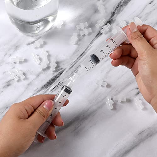 AIEX 30pcs Syringe Adapter, Female Luer Syringe to Syringe Transfer