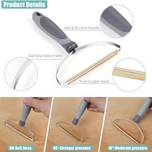 4 Pack Pet Hair Remover, Dog Cat Hair Remover, Lint Remover, Reusable Carpet Rake Scraper for Pet Hair Removal, Lint Brush, Lint Shaver for Car Mat,Couch,Pet Bed, Furniture