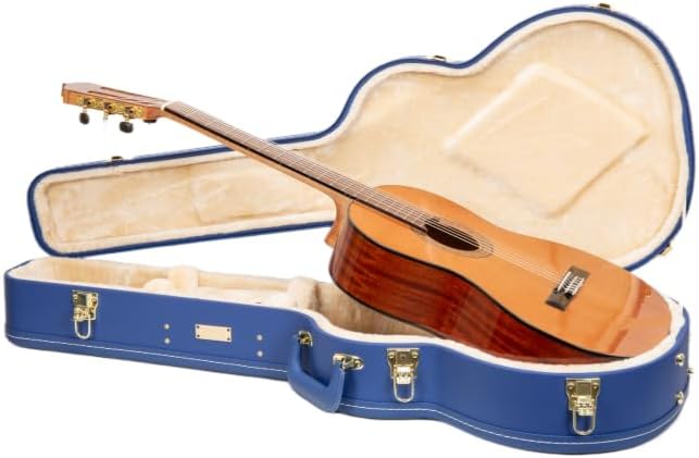Crossrock classical guitar case | Vibrant blue faux leather