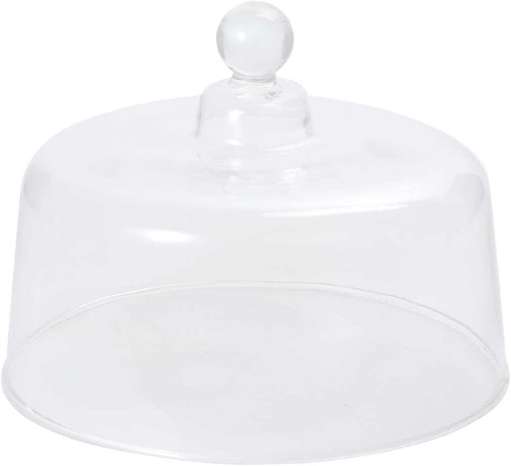 DOITOOL 1Pc bell shaped dessert bell jar display food cover tents server acrylic food cover mini table Cake stand dome cake pan tray cake cover Showcase cover High borosilicate